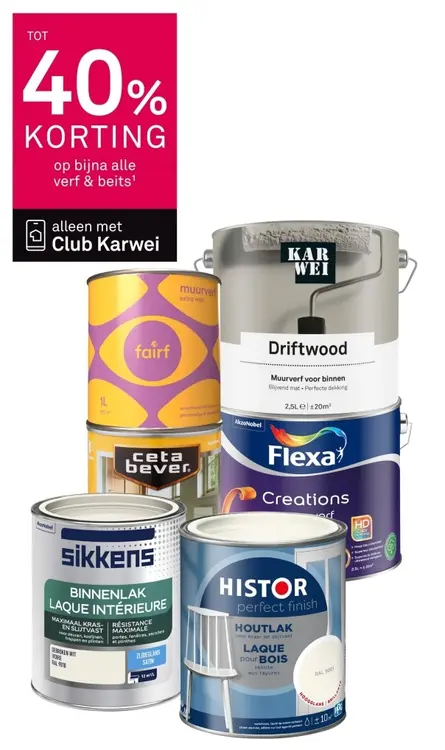 Aanbieding: Bijna alle verf & beits