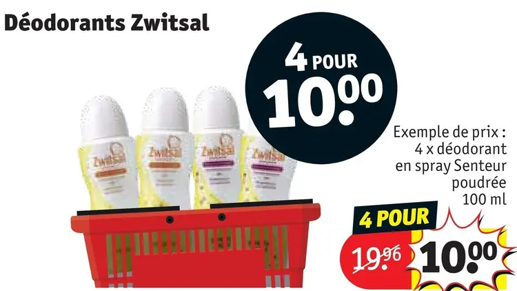 Offre: Déodorants