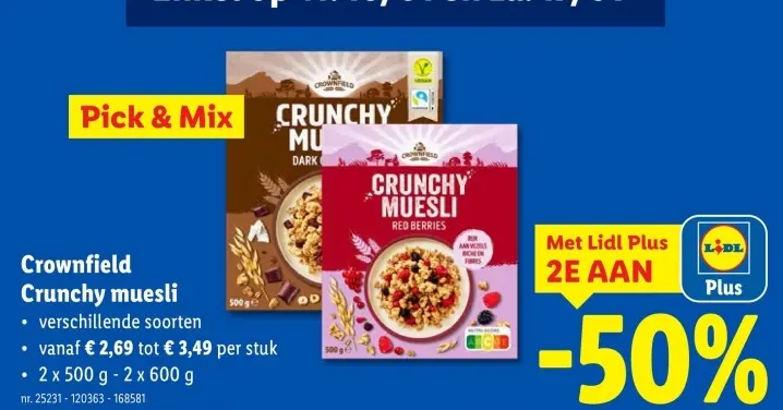 Promotie: Crunchy muesli
