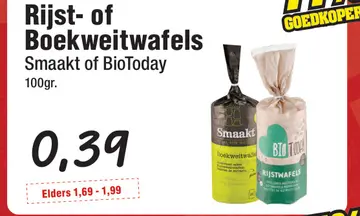 Aanbieding: Rijst- of Boekweitwafels