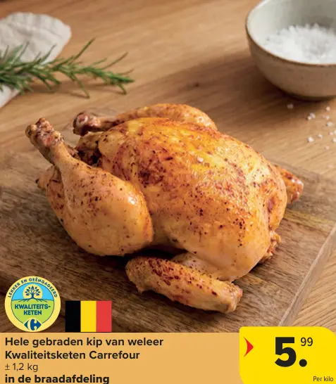 Promotie: Hele gebraden kip van weleer