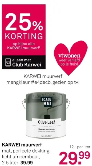 Aanbieding: Muurverf