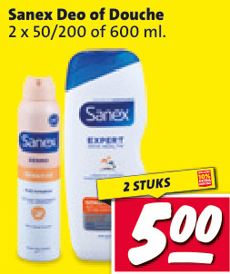 Aanbieding: Sanex Deo of Douche