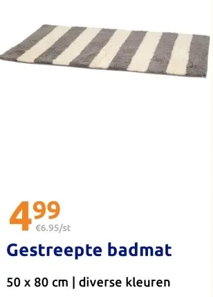 Aanbieding: Gestreept badmat