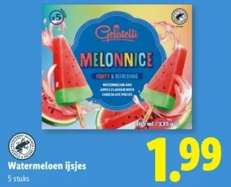 Aanbieding: Watermeloen ijsjes