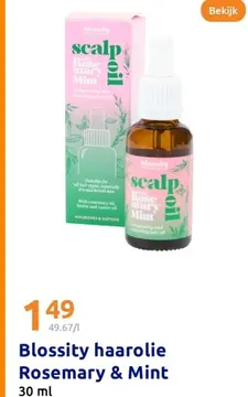 Aanbieding: Blossity haarolie Rosemary & Mint