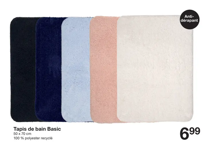 Offre: Tapis de bain Basic