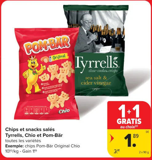 Offre: Chips et snacks salés