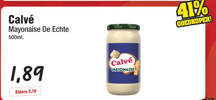 Aanbieding: Mayonaise De Echte