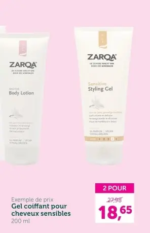 Offre: Gel coiffant pour cheveux sensibles