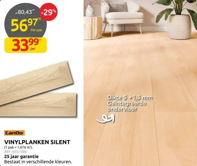 Promotie: Vinylplanken silent