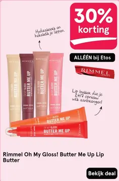 Aanbieding: Rimmel Oh My Gloss! Butter Me Up Lip Butter