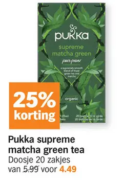 Aanbieding: Pukka supreme matcha green tea