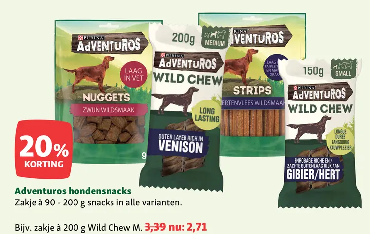 Aanbieding: Adventuros hondensnacks