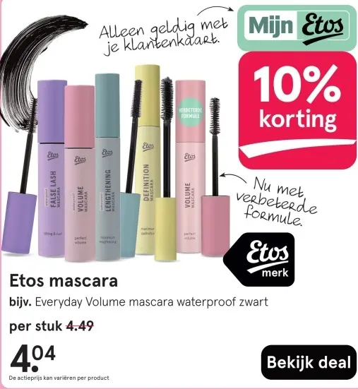 Aanbieding: Etos mascara