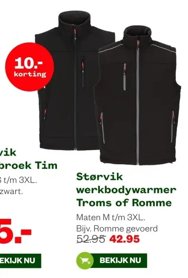 Aanbieding: Werkbodywarmer Troms of Romme