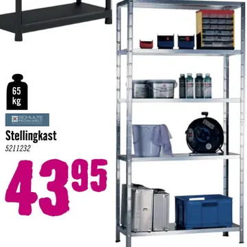 Aanbieding: SCHULTE Stellingkast 190x100x40 cm verzinkt