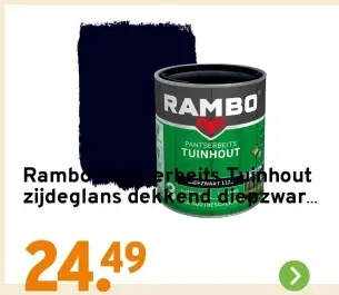 Aanbieding: Rambo Pantserbeits Tuinhout zijdeglans dekken
