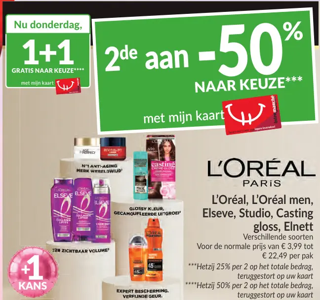 Promotie: L'Oréal, L'Oréal men, Elseve, Studio, Casting gloss, Elnett