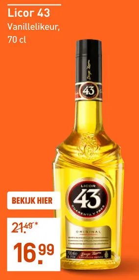Aanbieding: Licor 43 70CL