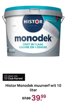 Aanbieding: Monodek muurverf wit