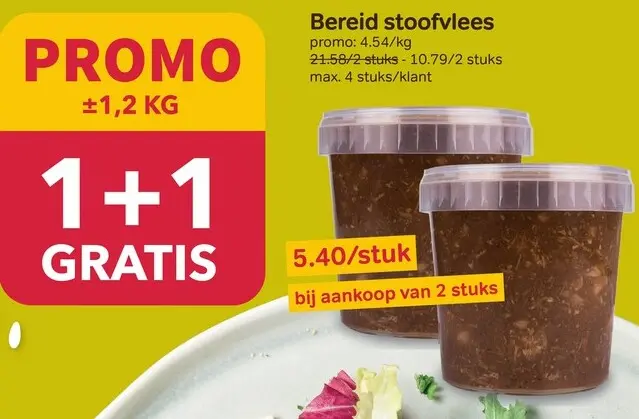 Promotie: Bereid stoofvlees