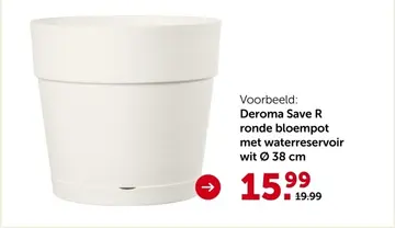 Aanbieding: Bloempot Save R rond met waterreservoir