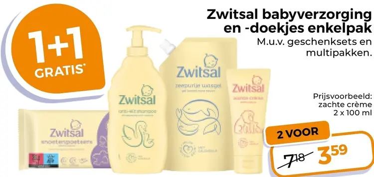 Aanbieding: Babyverzorging en -doekjes enkelpak