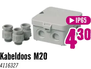 Aanbieding: ATTEMA Kabeldoos met 3 wartels M20 IP65