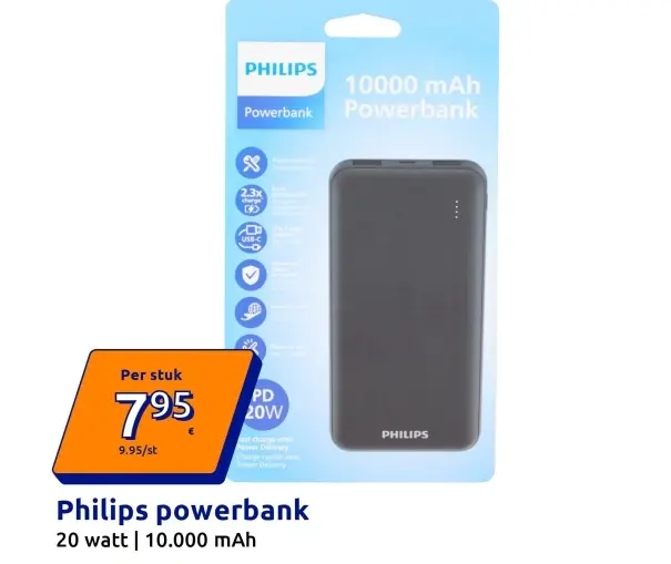 Aanbieding: Philips powerbank