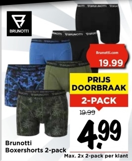 Aanbieding: Brunotti Boxershorts 2-pack