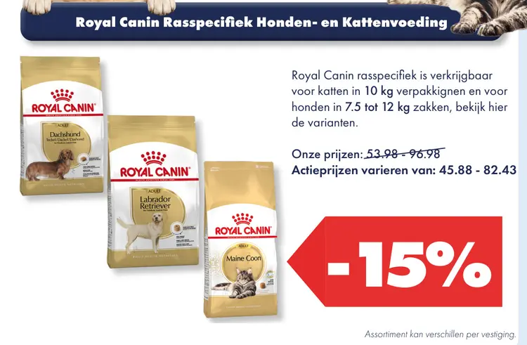 Aanbieding: Royal Canin Rasspecifiek Honden- en Kattenvoer