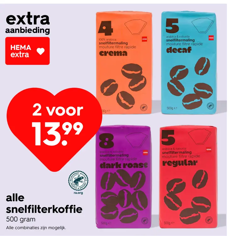 Promotie: snelfilterkoffie