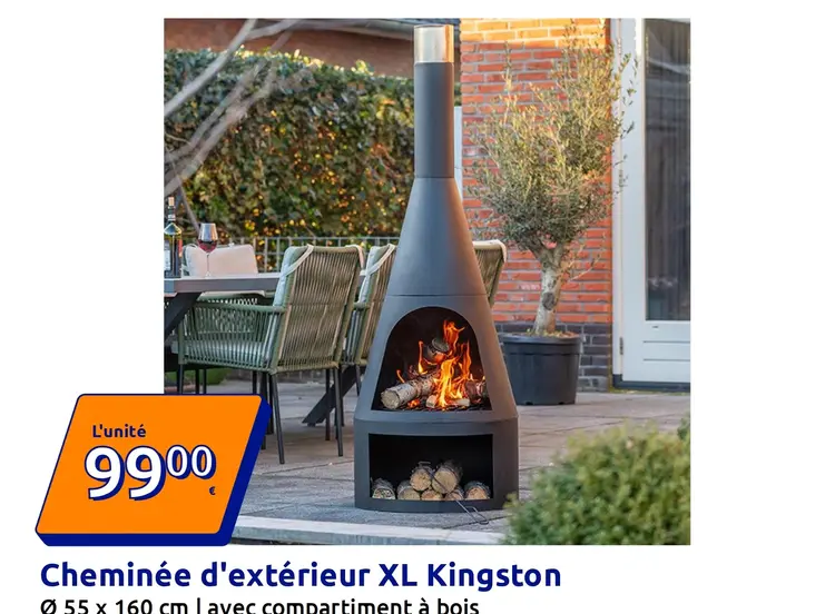 Offre: Cheminée d'extérieur XL Kingston