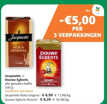Aanbieding: Jacqmotte of Douwe Egberts