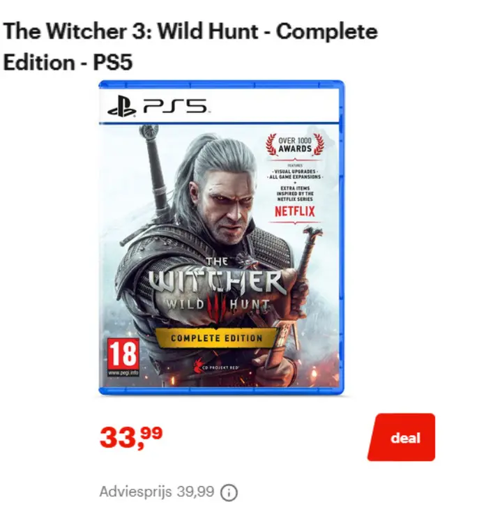 Promotie: The Witcher 3: Wild Hunt - Complete Edition -