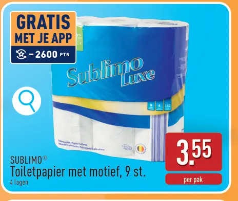 Promotie: Toiletpapier met motief