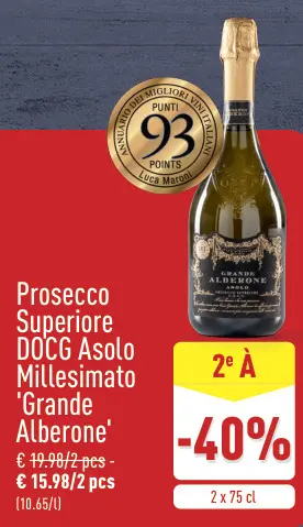 Offre: Prosecco Superiore DOCG Asolo Millesimato 'Grande Alberone'