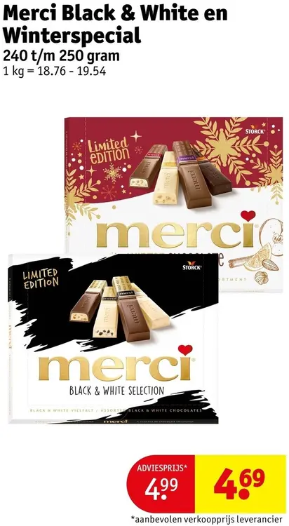 Promotie: Black & White en Winterspecial