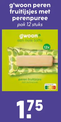 Aanbieding: Peren fruitijsjes met perenpuree