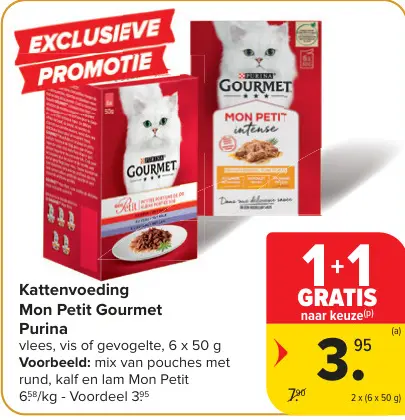 Promotie: Katttenvoeding Mon Petit Gourmet