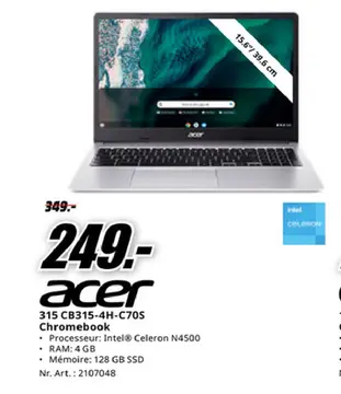 Offre: 315 CB315-4H-C70S Chromebook