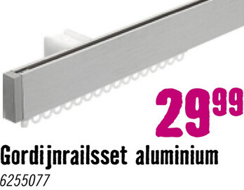 Aanbieding: INTENSIONS Gordijnrails Basic compleet zilver 200 cm