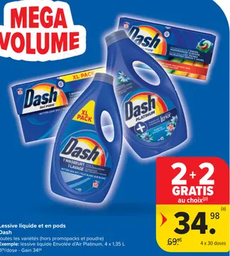 Offre: Lessive liquide et en pods