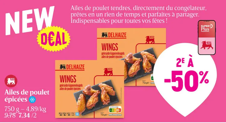Offre: Ailes de poulet épicées