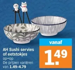 Aanbieding: Sushi servies of eetstokjes