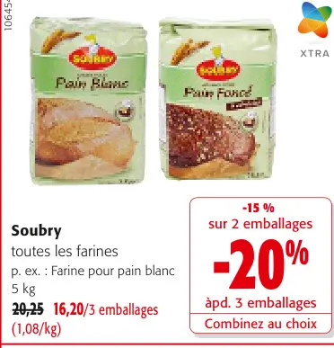 Offre: Farine pour pain blanc