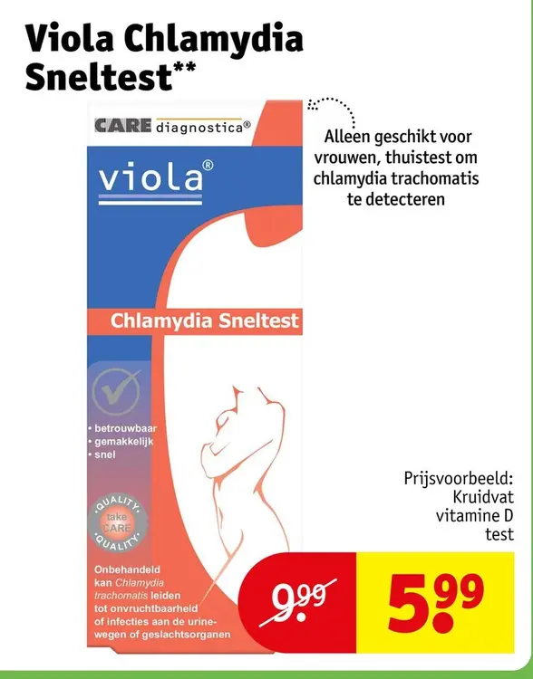 Aanbieding: Viola Chlamydia Sneltest