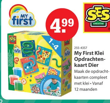 Aanbieding: My First Klei Opdrachtenkaart Dier