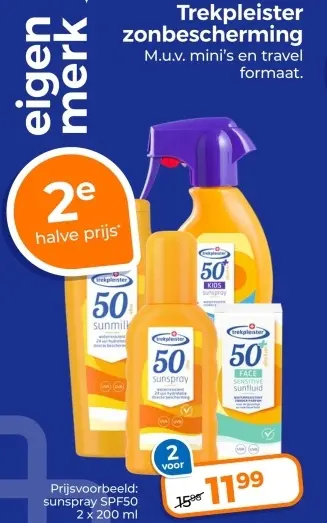 Aanbieding: Trekpleister zonbescherming